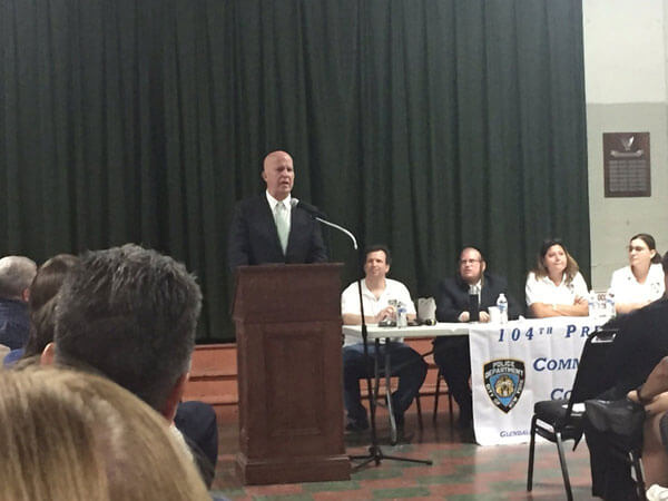 NYPD Commissioner visits Glendale to talk public safety