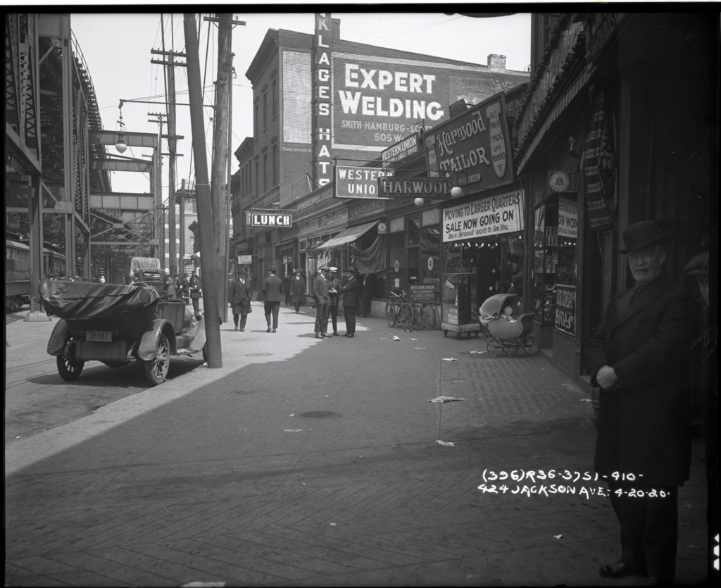 Jackson Avenue and Bridge Plaza, 1920