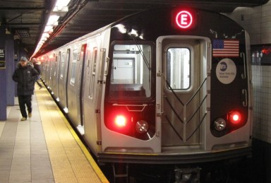 The E train (pictured above) and the F line will be suspended in parts of Queens for five consecutive weekends in July and August.