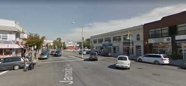 The intersection of Jamaica Avenue and 217th Street in Queens Village, where a fatal accident occurred on July 7.
