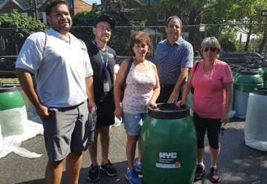 Constantinides, DEP give away free rain barrels