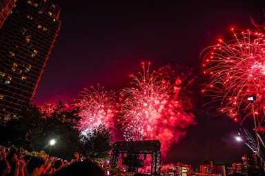 red fireworks