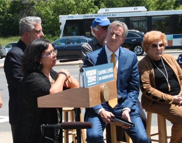 Mayor announces Vision Zero milestone with fewest traffic deaths in first six months of 2017
