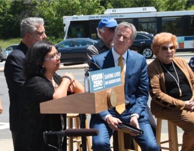 Mayor announces Vision Zero milestone with fewest traffic deaths in first six months of 2017