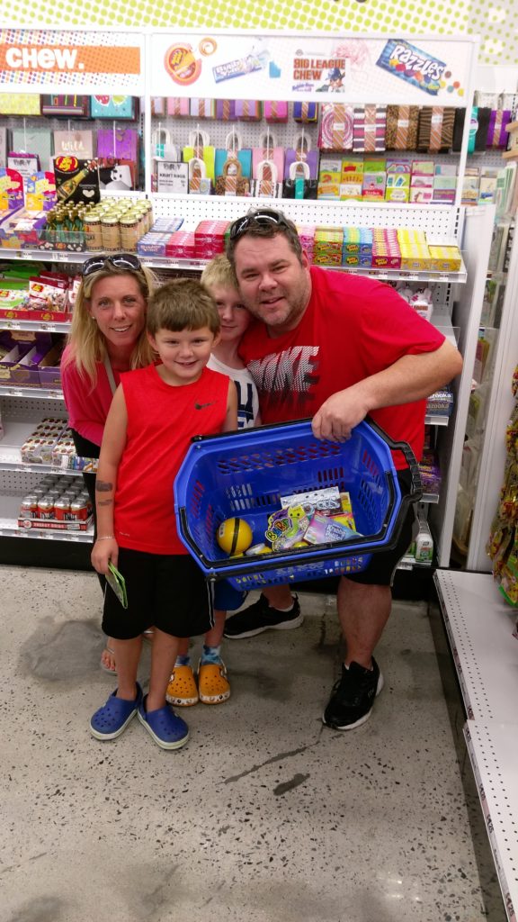Richard Epstein and his family enjoying the deals at Five Below.