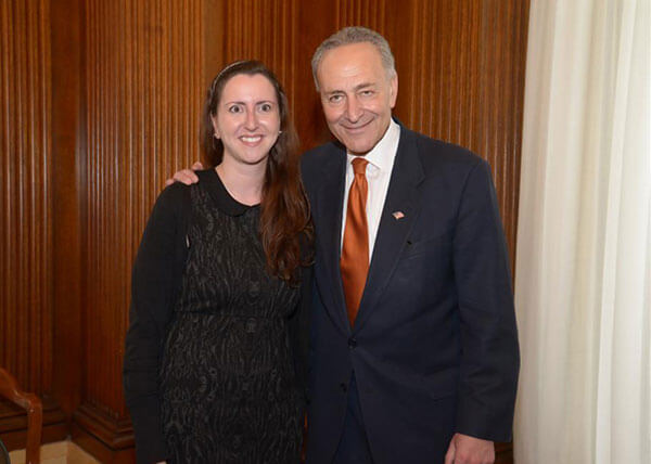 Rozic, Schumer announce Blossom Avenue crosswalk