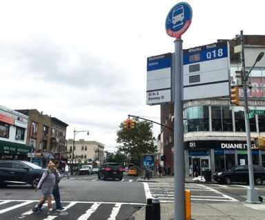Countdown clocks arrive at numerous Astoria bus stops