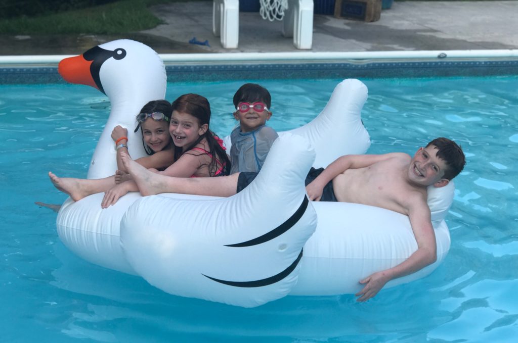 The grandkids had a wonderful time in the pool!
