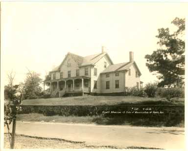 The old Hyatt Mansion is shown in this 1926 photo taken at the corner of Maurice Avenue and Hyatt Avenue, which is now 65th Place.