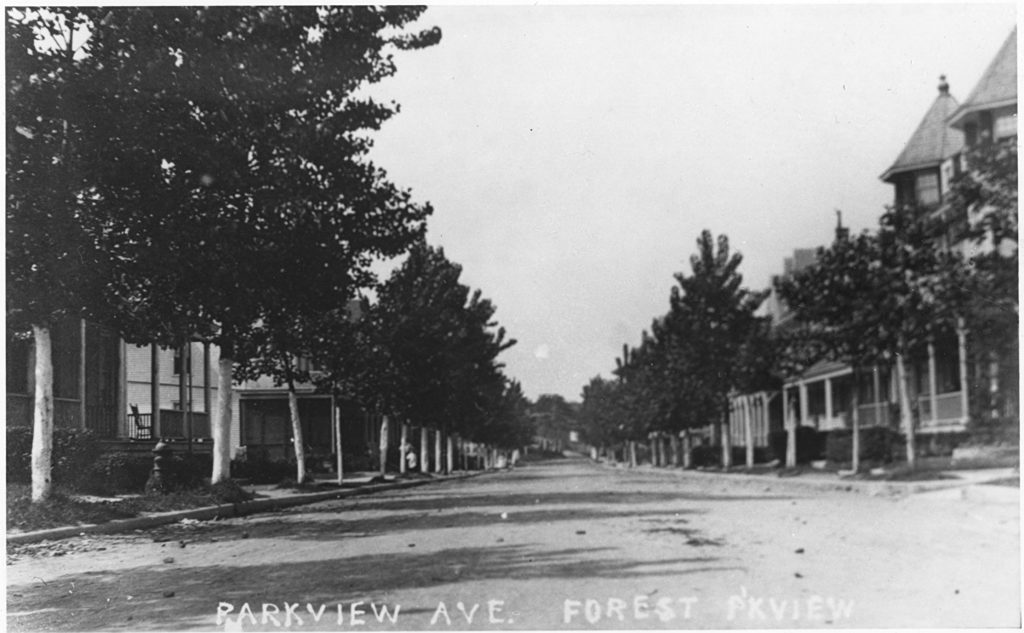 This undated photo shows Parkview Avenue looking north in Glendale, which is now known as 80th Street.
