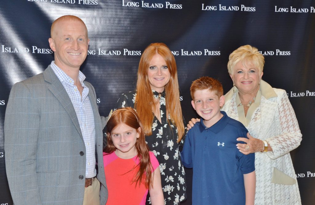 My son Josh and my daughter Samantha, along with my grandchildren Blake and Morgan, had fun at the Long Island Press launch party.