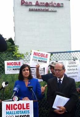 Malliotakis hits de Blasio over Pan Am shelter