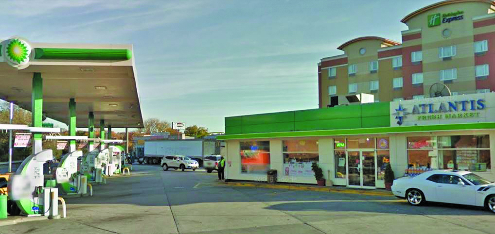 The BP gas station at 59-36 Maurice Ave.
