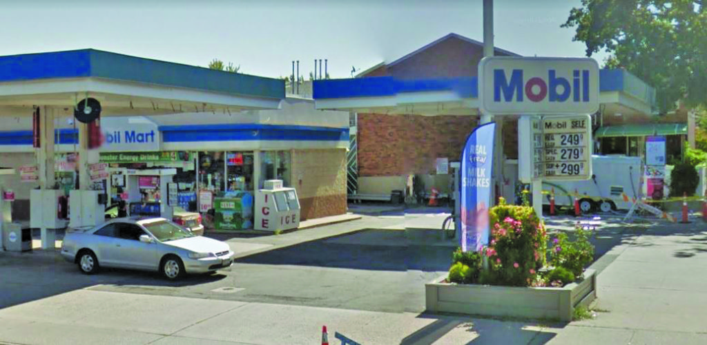 The Mobil gas station located at 69-08 Eliot Ave. in Middle Village was the second of two service stations robbed on Sept. 24.