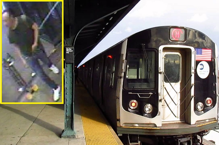 A man is wanted for restraining an 11-year-old boy at the Myrtle-Wyckoff Avenues station on the Ridgewood/Bushwick border on Sept. 26.