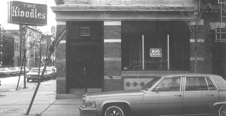 Two Kioodles, shown here as it looked in December 1987, was a famous Ridgewood bar from the 1930s into the 1980s.