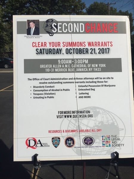 Queens DA’s office helps clear summons with Second Chance Warrant Forgiveness Program