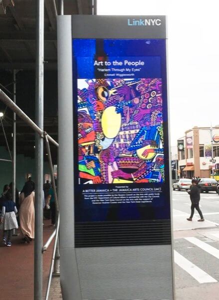 LinkNYC kiosks showcase southeast Queens artists