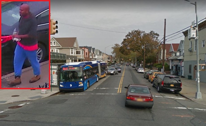 The suspect who allegedly splashed a liquid onto a 13-year-old girl in an Ozone Park bias crime.