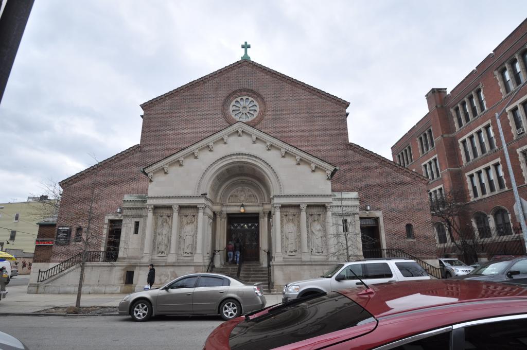 The exterior of St. Brigid Church