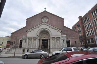 The exterior of St. Brigid Church