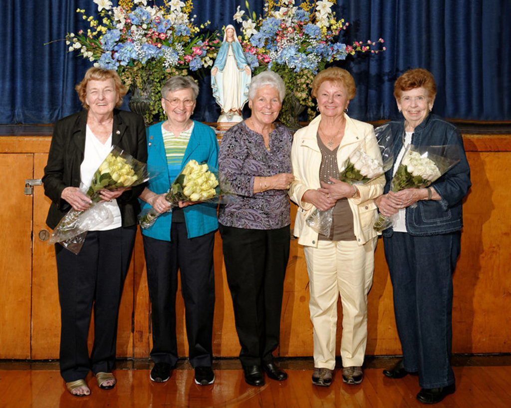This May photo 2013 photo shows members of the OLMM Rosary Altar Society honoring long-time members. (RIDGEWOOD TIMES/File photo)