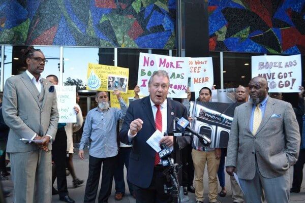 MTA board eliminates alcohol advertising after four-year campaign by Dromm’s coalition
