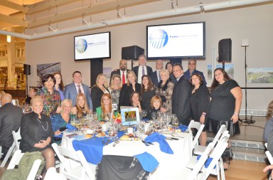 The Schneps Communications staff and friends at the Parker Jewish Institute gala.