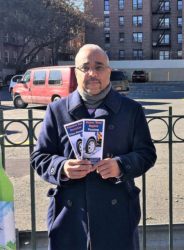 Peralta wants residents to know their rights when dealing with predatory towing companies