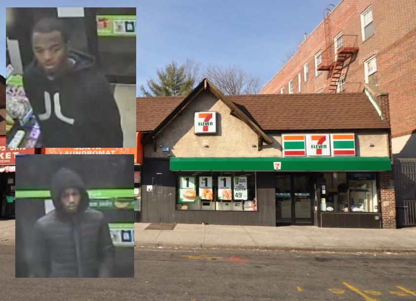 The two suspects behind a cigarette theft at this 7-Eleven store in Kew Gardens.
