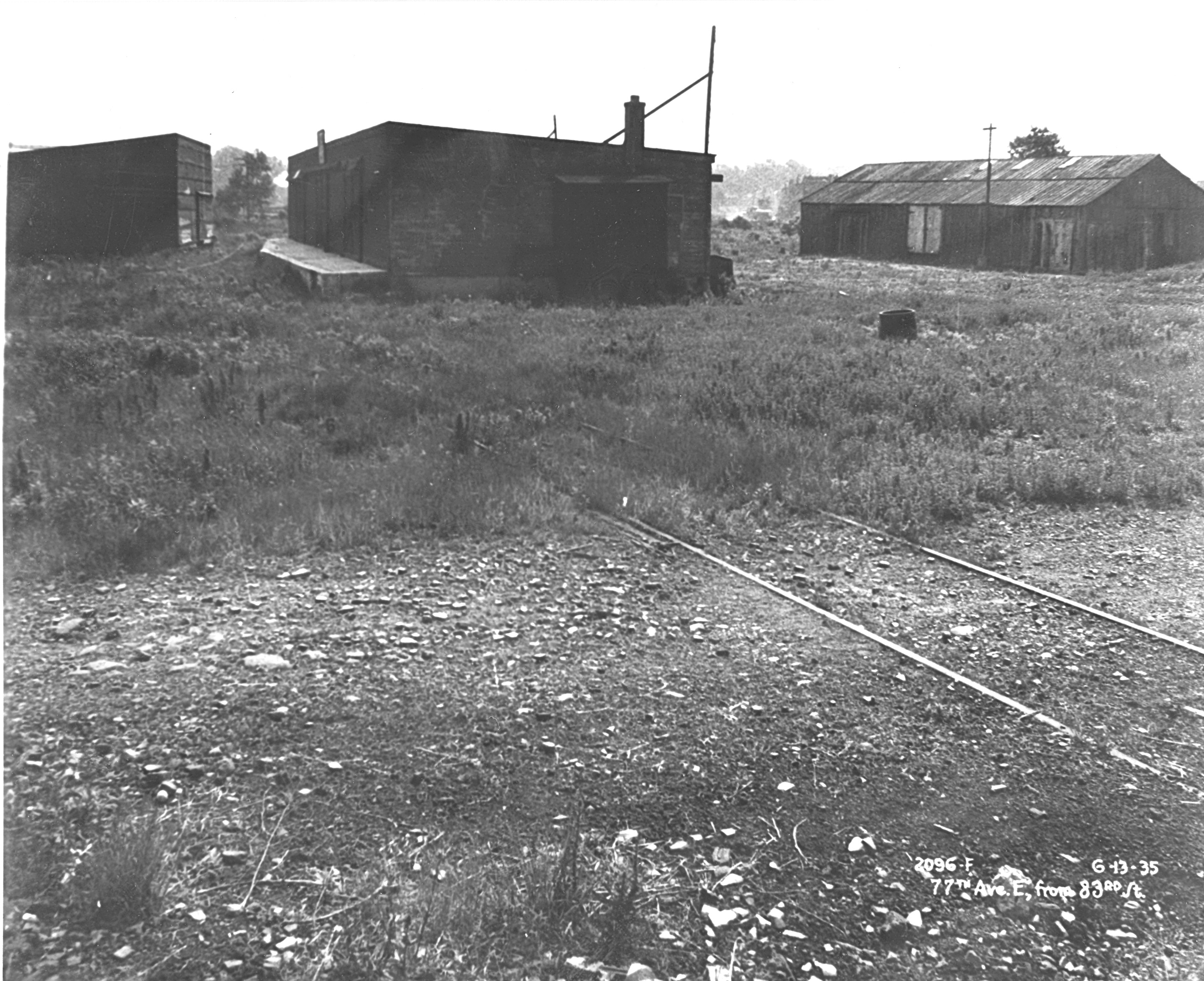 This photo shows 77th Avenue in eastern Glendale in the mid-1930s, just as the area was being developed from farmland into a residential community.