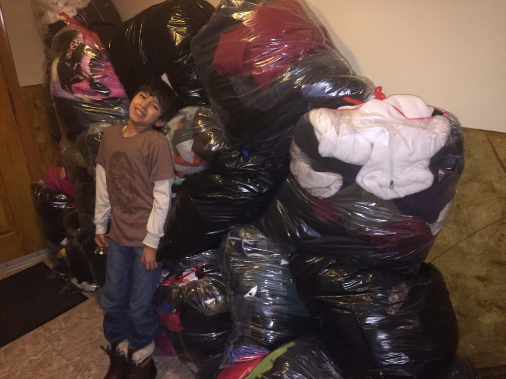 Gabriel Gonzalez collected more than 200 coats for New York Cares last December.
