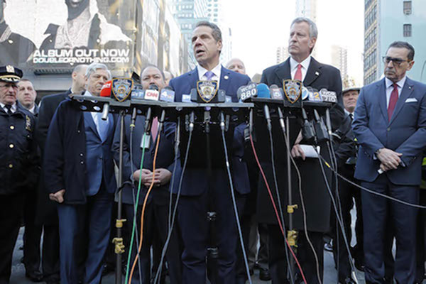 Terror suspect arrested; three sustain minor injuries from Port Authority explosion