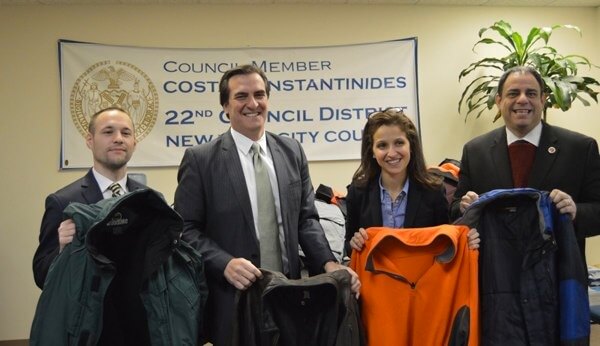 Elected officials collect coats for families in need