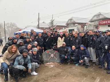 The "Tolley Tree," a new Christmas tree named in honor of the late Firefighter William Tolley, now stands at Fred Haller Triangle in Glendale.