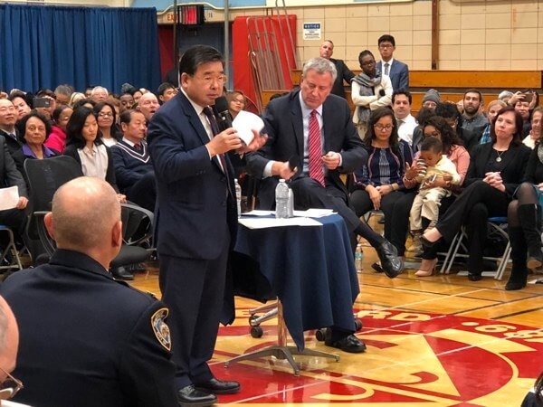 Mayor hears residents’ concerns at packed town hall in Flushing