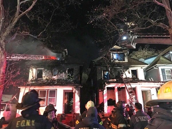 Thanksgiving fire erupts in two Jamaica homes