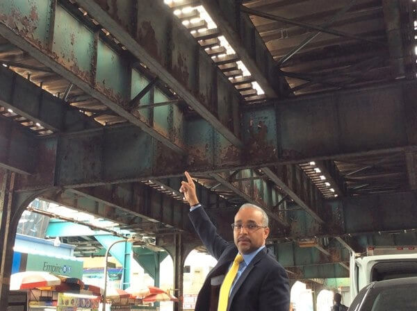 Cuomo signs Peralta bill requiring MTA to study lead paint level on elevated subway lines