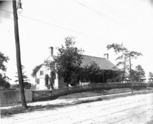 This photo was taken in 1926, the year that reader Catherine Almstadt was born. It shows the John Schenck and Nicholas Wyckoff homestead, which was located on the north side of Flushing Avenue at Seneca Avenue in Ridgewood.