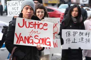 Protesters rally at 109th Precinct after woman dies in police raid