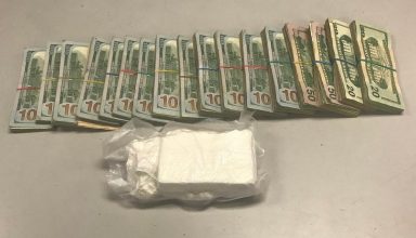 More than $16,000 in cash and a half-kilo block of cocaine were seized during a Jackson Heights drug sting on Jan. 3.