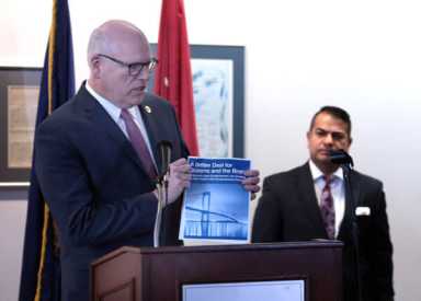 Crowley unveils ‘better deal’ for middle-class families while slamming rhetoric from Washington