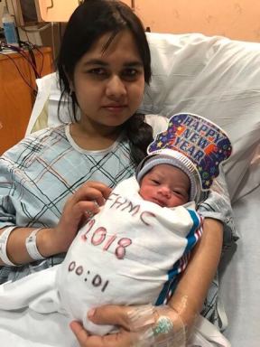 Flushing Hospital welcomes first baby of the year