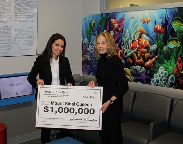 Simotas announces $1 million investment in further Mount Sinai Queens expansion