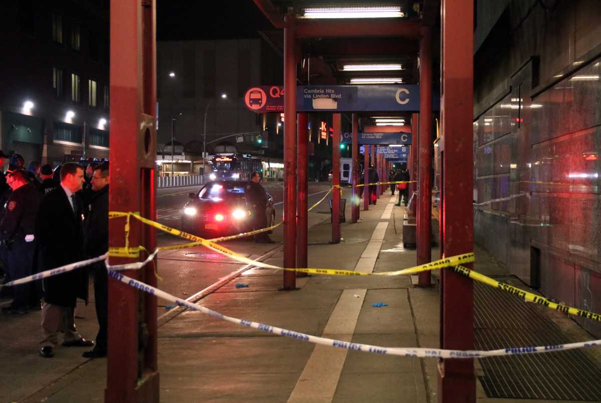 A 24-year-old man was stabbed to death at this bus station on Arthur Avenue in Jamaica on Sunday.