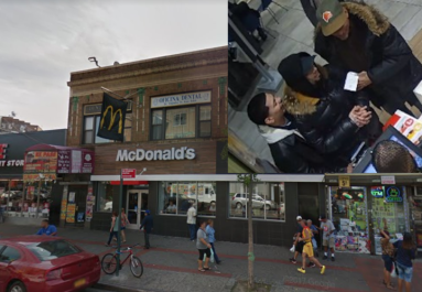 The three suspects behind a recent assault at this McDonald's restaurant in Ridgewood.