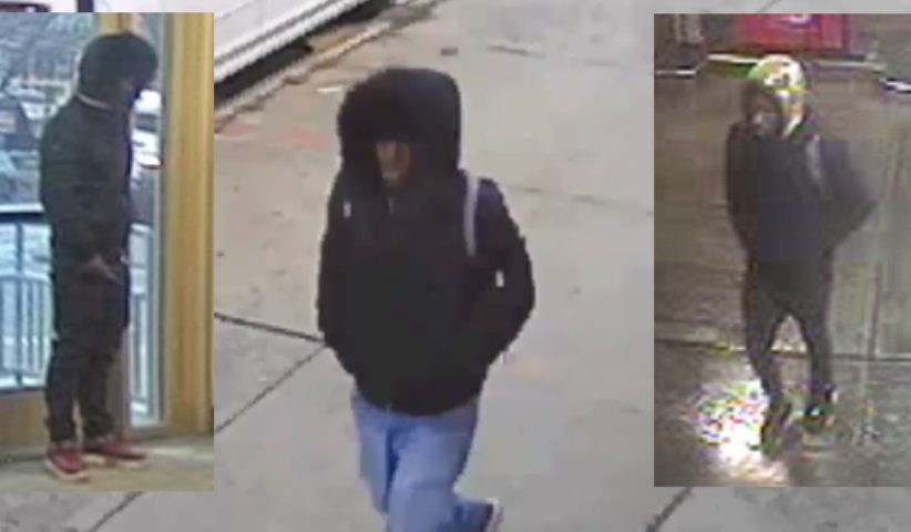 Images of the suspect responsible for a series of knifepoint robberies in Brooklyn and Queens.
