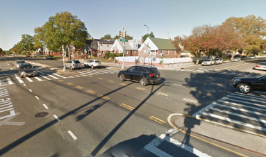 The intersection of Little Neck Parkway and 83rd Avenue in Bellerose.