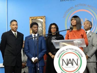 Christ the King student speaks at Sharpton’s rally in Harlem