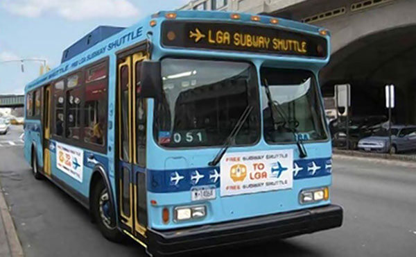 Free LaGuardia Link Q70 bus service is in effect through Feb. 20 to alleviate holiday traffic